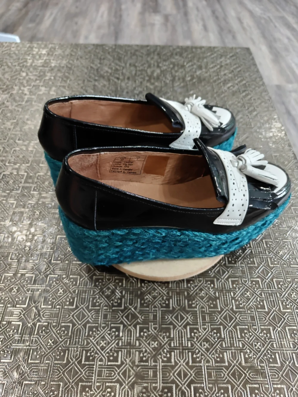 🐢 Jeffrey Campbell Termino platform espadrille loafer Size 7